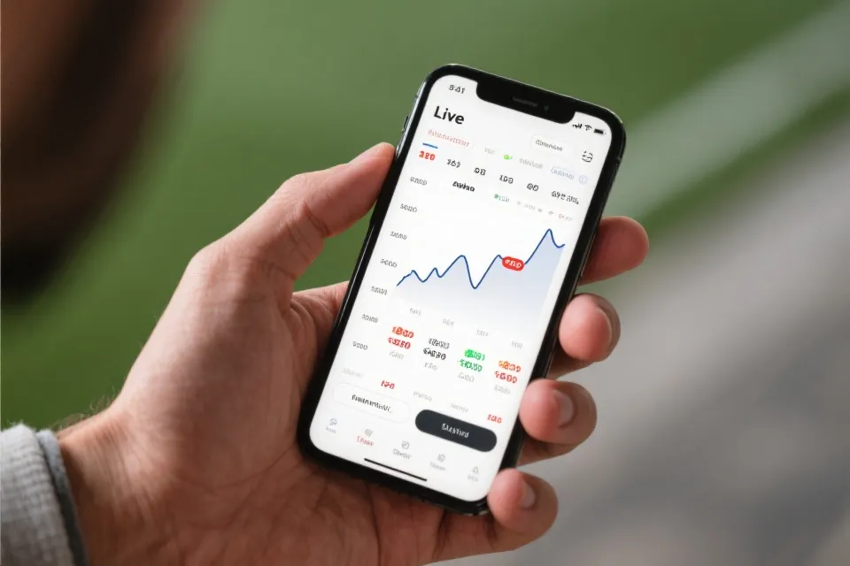 手机端走地盘口与赔率变化示意图