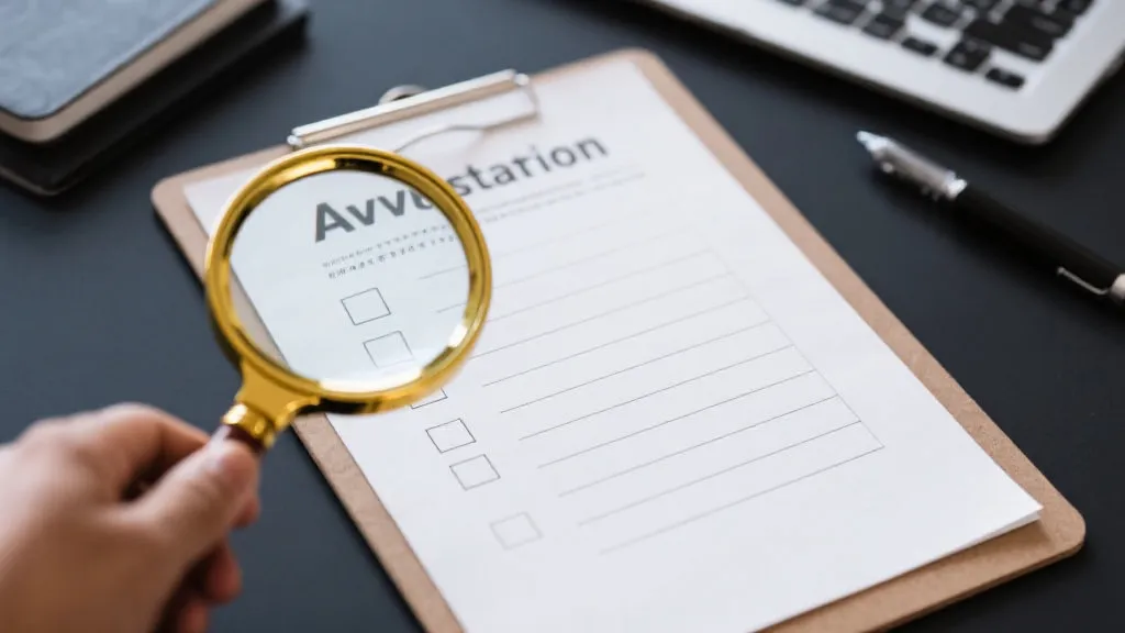 审查平台的放大镜和清单